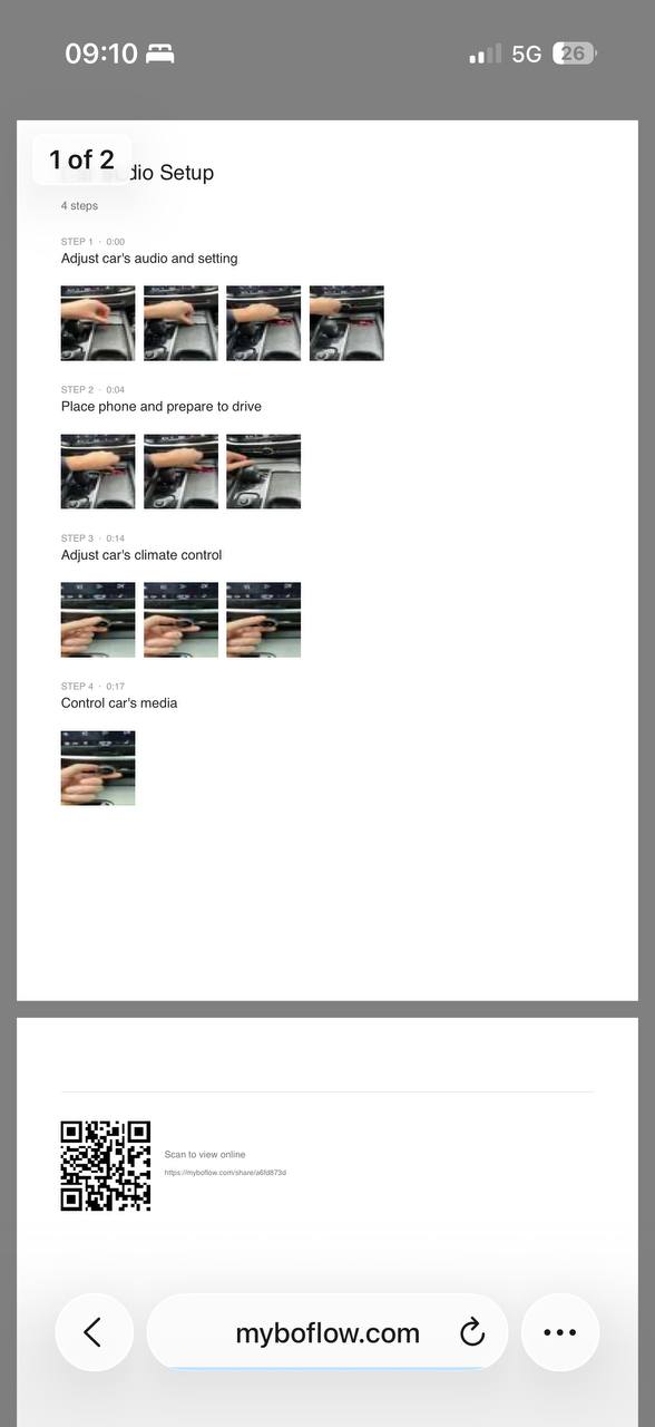 PDF export with QR code for the workflow